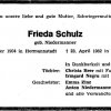 Niedermanner Frieda 1904-1982 Todesanzeige